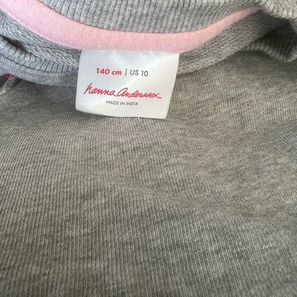 Hanna Andersson Gray Dress Colorful Balloon lollipop Sz 140 US 10 skin knit - Picture 3 of 3